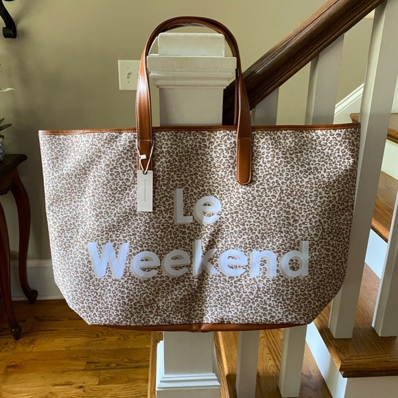 Anthropologie Le Weekend Vacation Tote Bag - Picture 2 of 5